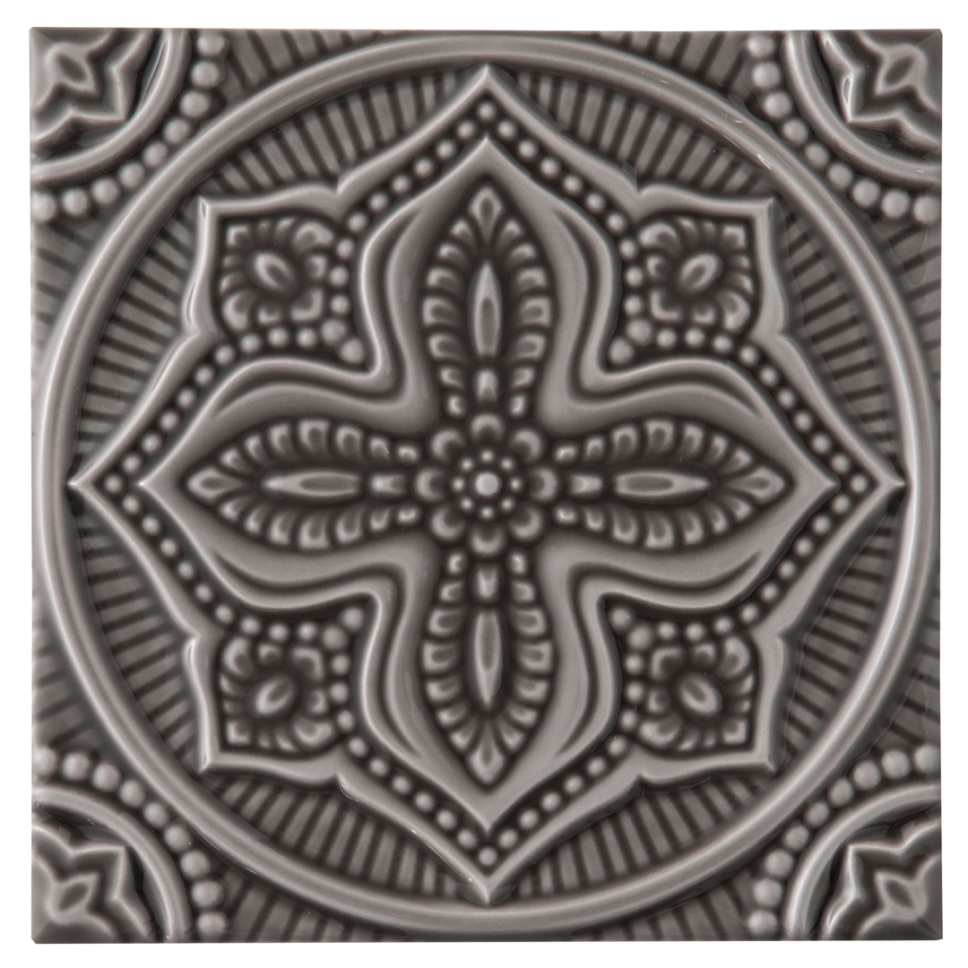 Декор Мандала Коричневый древесный14,8х14,8 см