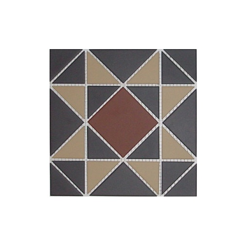 Мозаика керамическая сетка 28,4х28,4 см, цвет: бежевый, серый, коричневый